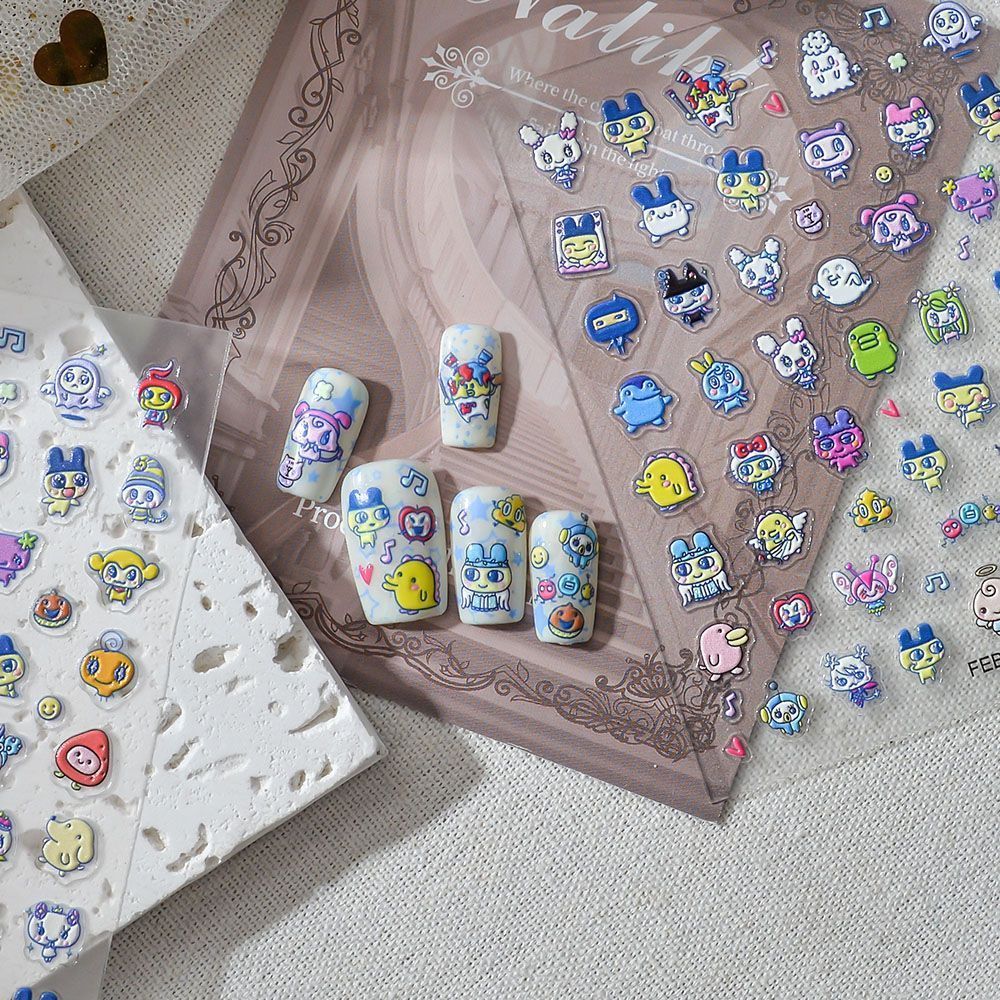 Nail Art Motif - Pegatinas de Uñas con Relieve 3D