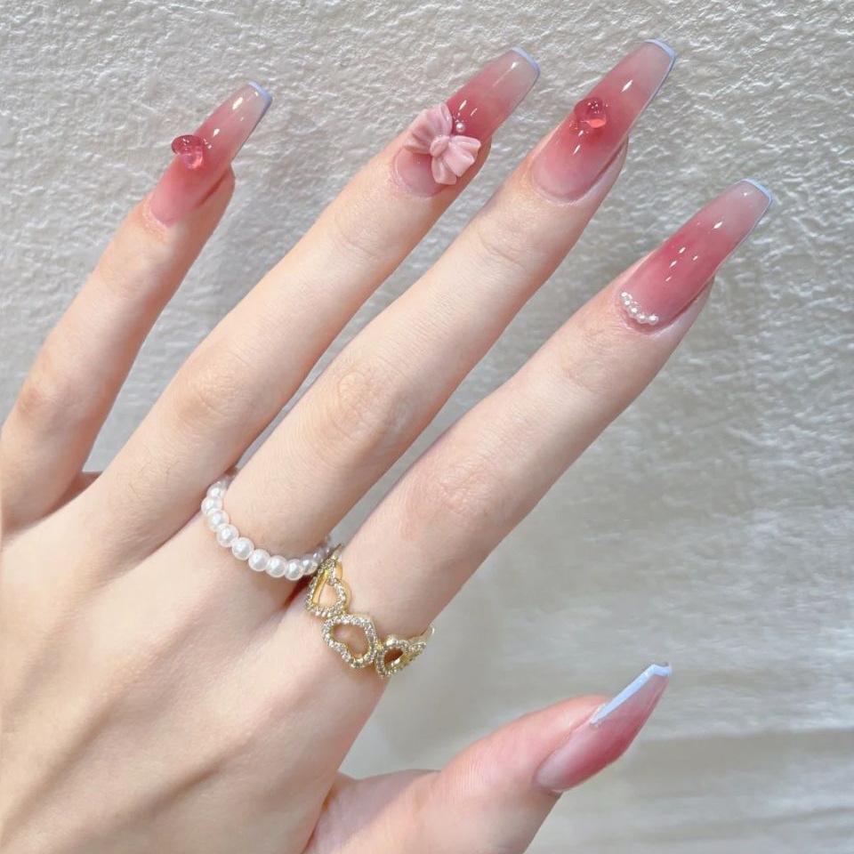 Nail Art France - Uñas postizas extraíbles sin costuras, cápsula