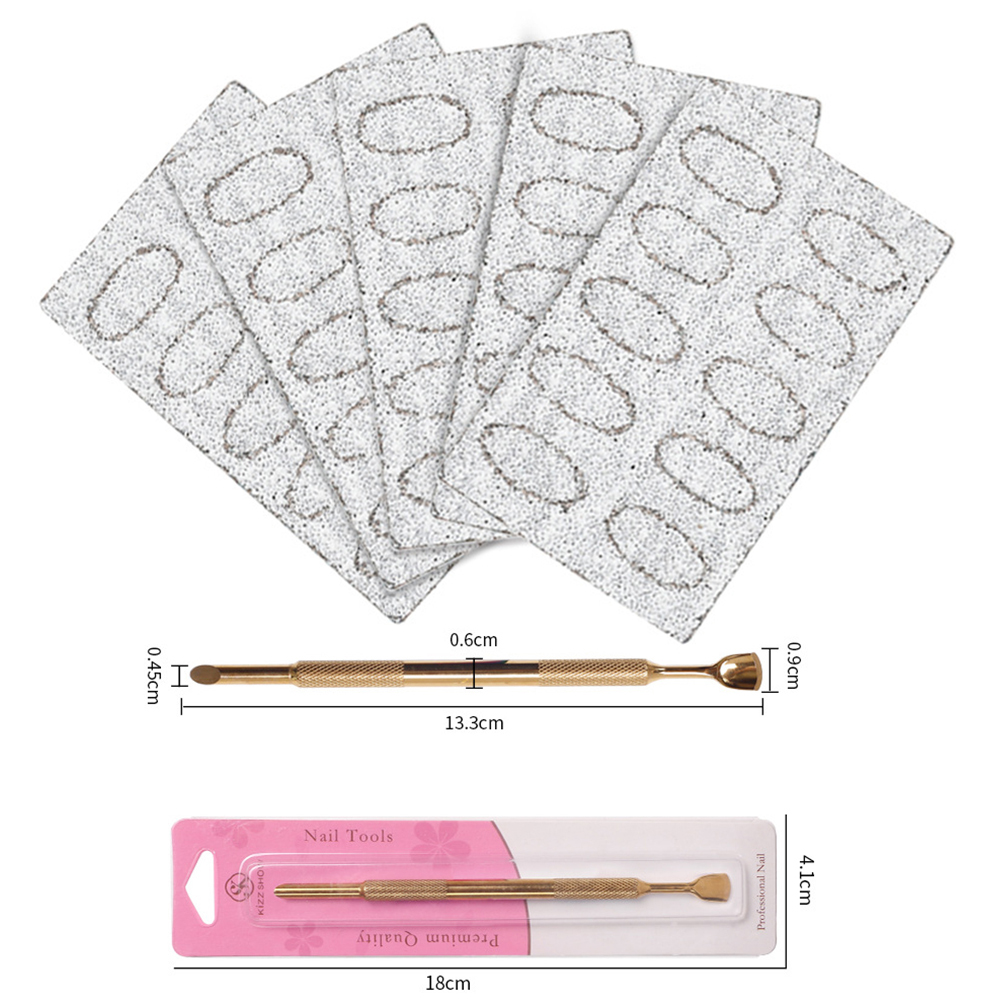 Nail Art Motif - Empujador de cutículas de acero inoxidable