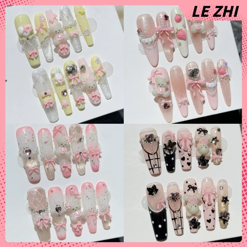 Nail Art France - 10 Uds. De ataúd largo de