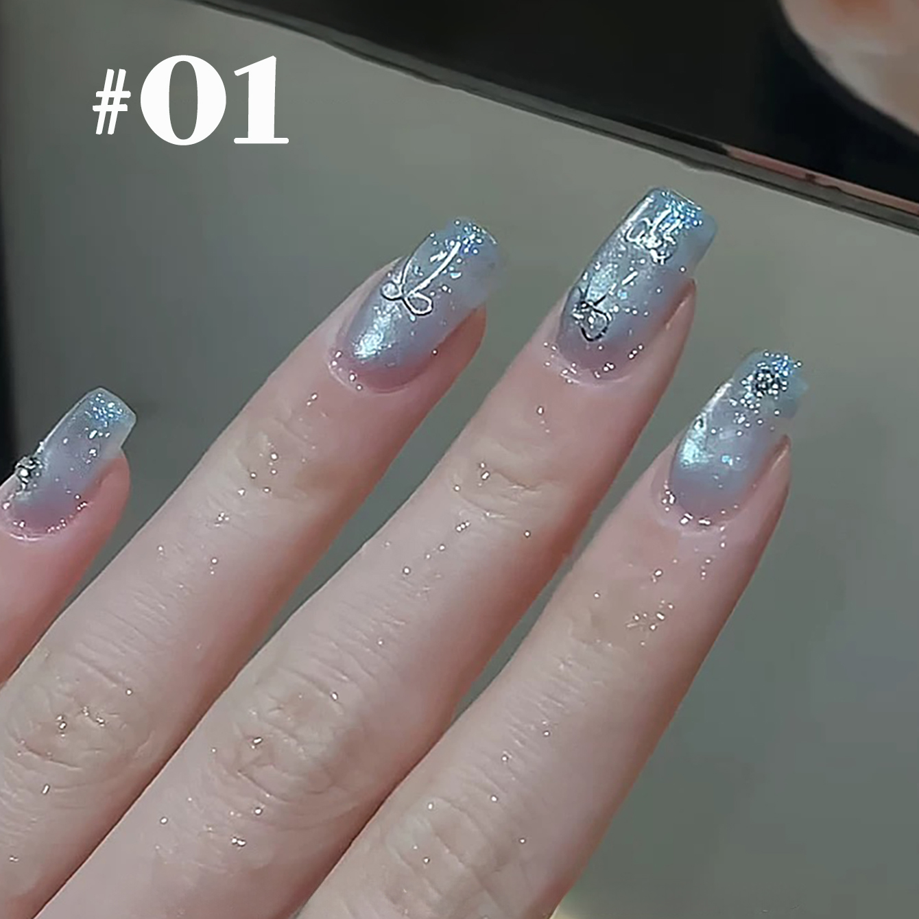 1 unidad de esmalte de uñas en - Nail Art Ice Blue reseña y precio