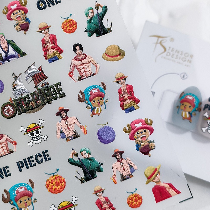 1PCS 5D Nuevas pegatinas de uñ - Nail Art Zoro One Piece reseña y precio