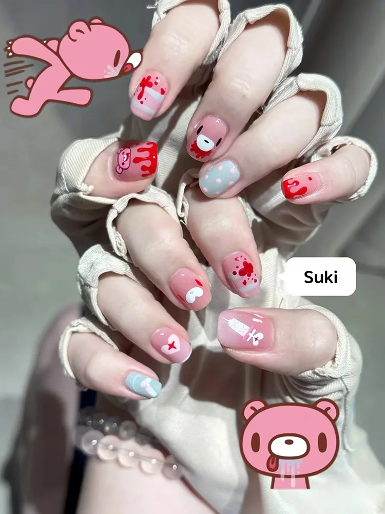 Uñas postizas con diseño de os - Nail Art Motif reseña y precio