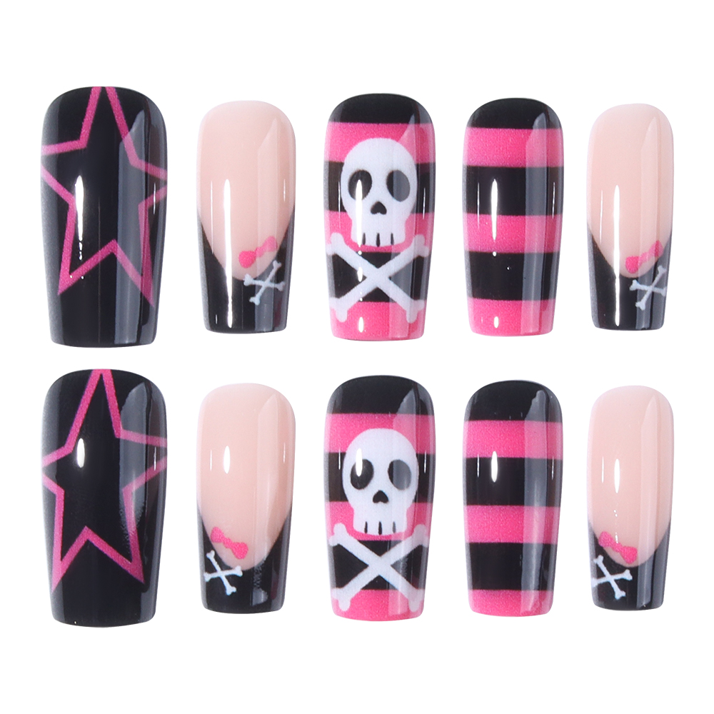 24 uñas postizas largas en for - Nail Art Y2K reseña y precio