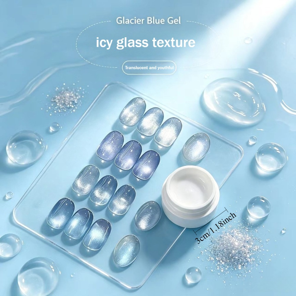 Imán de regalo + Pincel, Gel d - Nail Art Ice Blue reseña y precio