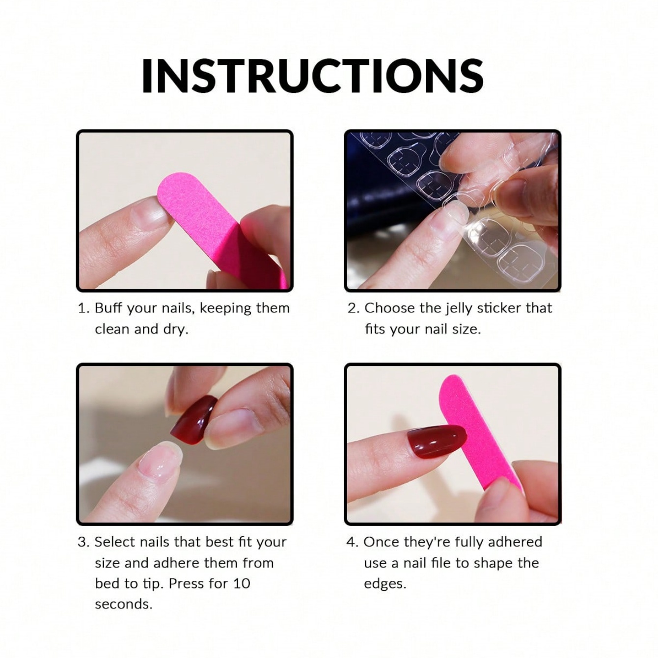 10 piezas de uñas postizas en  - Nail Art Y2K reseña y precio