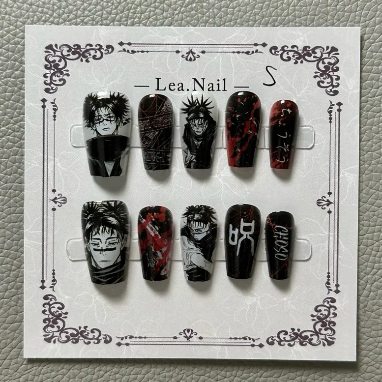 Gojo Satoru manicura ojos de g - Nail Art Motif reseña y precio